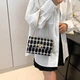 Твидовая сумка на цепочке с клапаном Lilly P2-1401-1AW - изображение 2