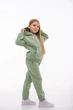 Детский спортивный утепленный костюм Kindamor Warm Autumn Olive для девочки, флис 134 см оливковый - изображение 5
