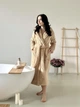 Халат унисекс с капюшоном Cuddle бежевый 2XL/3XL - изображение 6