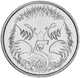 Монета Австралия 5 центов 2024 UNC Charles III - изображение 1
