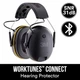 Противошумные наушники 3M WorkTunes Connect 90543 / Bluetooth / До 30 часов работы от кейса / Черные - изображение 2