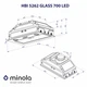 Полновстраиваемая кухонная вытяжка Minola HBI 5262 WH GLASS 700 LED, белая стеклянная вытяжка для кухни, 700 куб.м. - изображение 9