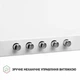 Кухонная вытяжка PERFELLI K 6610 WH 1000 LED, белая купольная декоративная настенная вытяжка для кухни - изображение 3