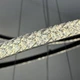 Люстра светодиодная подвесная LUMINARIA JULIE CRYSTAL 75W 3R 600х1100 BLACK/CLEAR / LED светильник (с пультом) - изображение 9