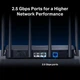 Wi-Fi роутер Mercusys MR37BE Wi-Fi 7 688 Мбіт/сек + 5760 Мбіт/сек Ігровий (р.258 x 119 x 43.3 мм) - зображення 3