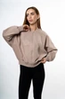 Кофта женская спортивная U:na бежевая теплая на флисе 103931_M - изображение 2