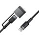 Дата кабель Acefast C22-05 2in1 Type-C to Type-C 240W/MAG3 140W (1.2m) (Black) (244356) - изображение 3