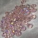 Бусины Рондель (Rondelle- прозрачный), 8*6 мм, розовый АВ, арт 019883, 1 нить- 58-60 шт - изображение 2