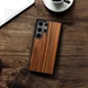Накладка SkinBacker Wood для Samsung Galaxy S24 Ultra Палисандр (80168) - изображение 4