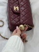 Сумка женская Classic 1.55 Small Single Flap Premium бордовый через плече - изображение 3