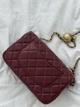 Сумка женская Classic 1.55 Small Single Flap Premium бордовый через плече - изображение 4