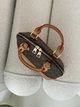 Жіноча сумка Louis Vuitton Alma BB коричневий + бежевий через плечі Луї Віттон Альма MDR - зображення 4