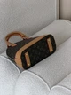 Жіноча сумка Louis Vuitton Alma BB коричневий + бежевий через плечі Луї Віттон Альма MDR - зображення 5
