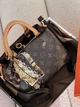 Сумка Louis Vuitton Braided Handle Montaigne Handbag Monogram mini коричневый клатч Луи Виттон MDR - изображение 2