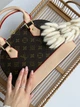 Жіноча сумка Louis Vuitton Alma BB коричневий + молочний через плечі Луї Віттон Альма MDR - зображення 3