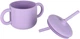 Zestaw naczyń dla dzieci Kik silikonowe misiek fioletowy  8 szt (5903039767928) - obraz 5