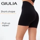 Шорты женские бесшовные с моделирующим швом Giulia SHORTS SHAPE L/XL Black-, спортивные эластичные велосипедки - изображение 1