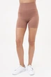 Женские бесшовные шорты Giulia SHORTS SHAPE S/M с моделирующим швом, тренировки, активный стиль, эластичные, коричневые Brown-mokko - изображение 2