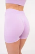 Женские бесшовные шорты Giulia SHORTS RIB SHAPE S/M рубчик, моделирующий шов, спортивные, фитнес, эластичные, фиолетовые Violet-orchid bloom - изображение 5