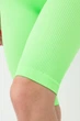 Велосипедки жіночі в рубчик Giulia TRACKS RIB one size Green neon безшовні спортивні шорти для фітнесу - зображення 6