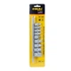 Набір насадок Torx (4 шт 1/4" 4шт 3/8") з перехідником на планці 9шт CrV SIGMA (6086541) - зображення 3