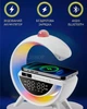 Настольная смарт-лампа ночник RGB с Bluetooth колонкой и беспроводной зарядкой 15 Вт - изображение 2