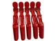 Зажим для волос «Крокодил» пластиковый (красный) Zauber-manicure 06-091A-5 - изображение 4