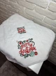 Новорічні рушники з вишивкою Merry Christmas ( лице 48х90 см + кухня 25х50 см) - зображення 2