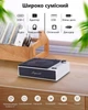 Портативный CD-плеер Leapwell Classic Design 4 в 1 с динамиками Bluetooth+FM-приемником+USB для пикника и дома 4 в 1 White - изображение 4