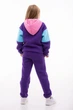 Детский спортивный утепленный костюм Kindamor Warm Beauty Purple для девочки, флис 140 см фиолетовый с розовым - изображение 5