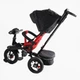 Детский трехколесный велосипед Best Trike 6088 F надувные/фара, с USB, пультом, родительской ручкой (Красно-черный) - изображение 4