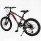 Дитячий спортивний велосипед 20 дюймів Corso Spirit, обладання Shimano (Чорно-червоний) - зображення 3
