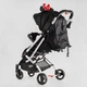 Прогулянкова коляска Joy Elegans A-12295 (Чорно-червоний) - зображення 4