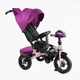 Детский трехколесный велосипед Best Trike 6088 F надувные/фара, с USB, пультом, родительской ручкой (Сиреневый с розовым) - изображение 2