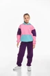 Детский спортивный утепленный костюм Kindamor Snug Princess Purple/Pink, флис для девочки 128 см фиолетовый с розовым - изображение 1