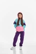 Детский спортивный утепленный костюм Kindamor Snug Princess Purple/Blue, флис для девочки 122 см фиолетовый с голубым - изображение 2