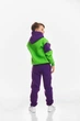 Детский спортивный утепленный костюм Kindamor Active Heat Purple/Green, флис для мальчика 116 см фиолетовый с зеленым - изображение 3