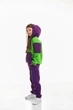 Дитячий спортивний утеплений костюм Kindamor Active Heat Purple/Green, фліс для дівчинки 122 см фіолетовий із зеленим - зображення 3