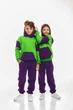 Дитячий спортивний утеплений костюм Kindamor Active Heat Purple/Green, фліс для дівчинки 122 см фіолетовий із зеленим - зображення 12