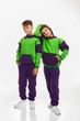 Дитячий спортивний утеплений костюм Kindamor Active Heat Purple/Green, фліс для дівчинки 122 см фіолетовий із зеленим - зображення 10