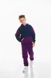Детский спортивный утепленный костюм Kindamor Active Heat Purple/Blue, флис для мальчика 134 см фиолетовый с синим - изображение 2
