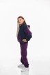 Дитячий спортивний утеплений костюм Kindamor Active Heat Purple/Blue, фліс для дівчинки 128 см фіолетовий з синім - зображення 3