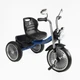 Дитячий триколісний велосипед без ручки Best Trike BS "Чоппер" (Синій) - зображення 1