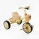 Детский трехколесный велосипед без ручки Best Trike BS с плетеной корзиной и фарой (Желтый) - изображение 1