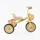 Детский трехколесный велосипед без ручки Best Trike BS с плетеной корзиной и фарой (Желтый) - изображение 2