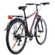 Велосипед городской 28 дюймов Crossride Denver с багажником, рама 17" (Черно-красный) - изображение 3