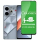 Захисне скло-плівка Fiji Ceramics для Tecno POVA 6 Neo (LI6) повне проклеювання чорний - зображення 1