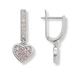 Серьги серебряные Сердце с россыпью Silver Style (226112.15 sku:2300103691463) - изображение 2