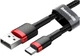 Кабель Baseus Cafule Type-C, 2A (3м) red-black - зображення 1