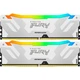 Модуль пам'яті для комп'ютера DDR5 32GB (2x16GB) 7600 MHz Renegade RGB White XMP Kingston Fury (ex.HyperX) (KF576C38RWAK2-32) - зображення 1